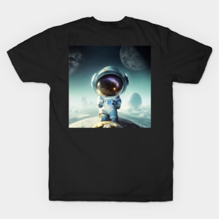 The Little Astronaut on a planet T-Shirt